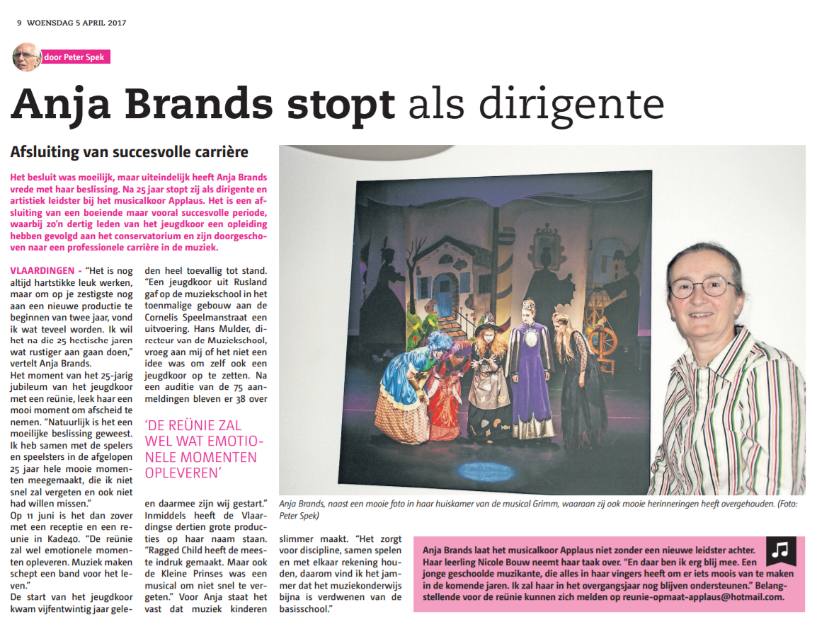 Applaus artikel 3-4-2017